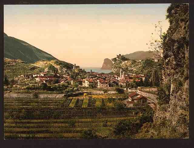 Vintage Nago Lake Garda A4 Photo Print