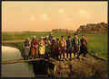 Vintage Native children Marken Island A4 Photo Print