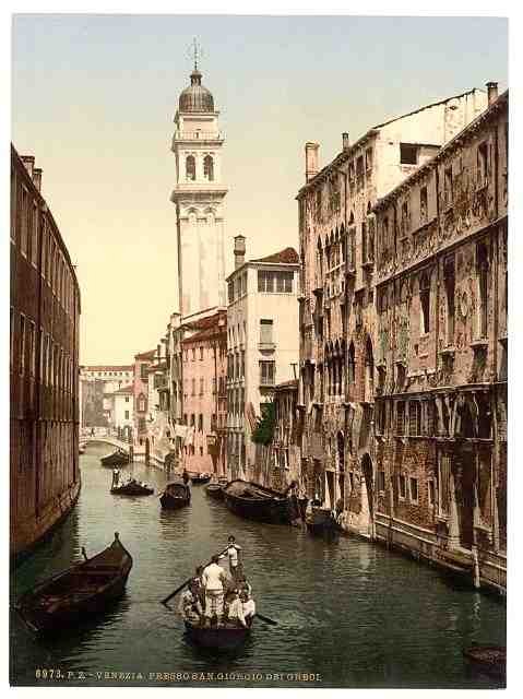 Vintage Near St Georges Venice A4 Photo Print