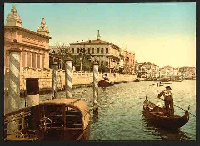 Vintage Near St Marks Venice A4 Photo Print