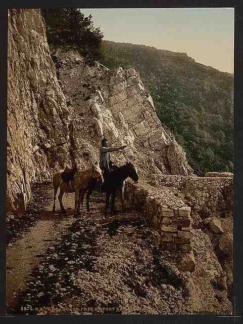 Vintage Near the Bagatski Bridge Caucasus A4 Photo Print