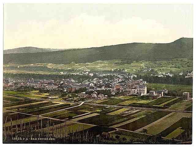Vintage Neuenahr Bath II the Rhine A4 Photo Print