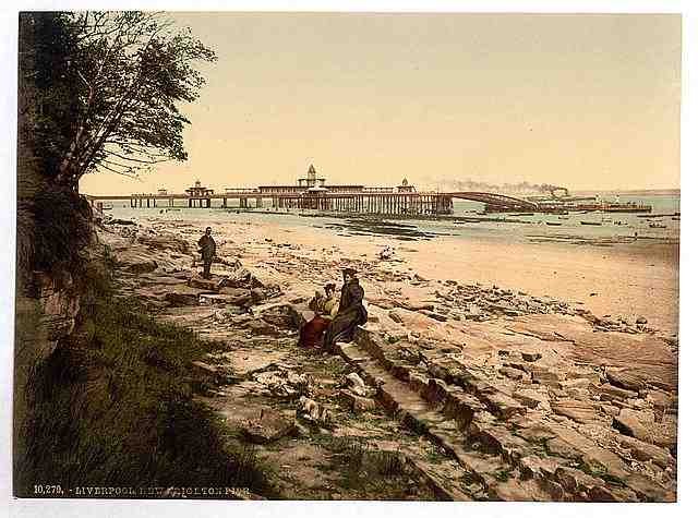 Vintage New Brighton Pier Liverpool A4 Photo Print