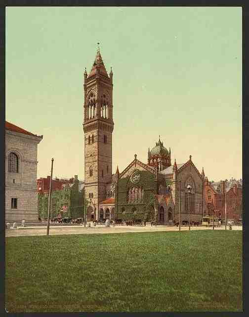 Vintage New Old South Church Boston A4 Photo Print