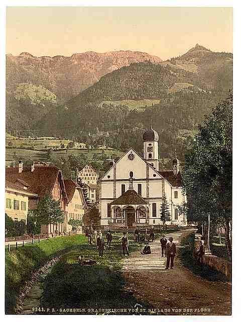 Vintage Nicholas von der Flueh Sachseln Unterwald A4 Photo Print