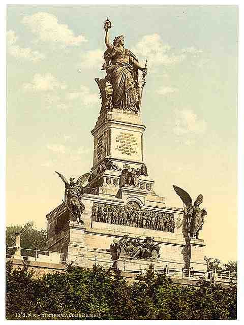 Vintage Niederwald Monument the Rhine A4 Photo Print