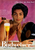 Vintage Nightclub Budweiser 1950s Vintage Retro Advert Poster