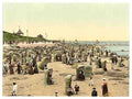 Vintage Norderney life on the beach A4 Photo Print