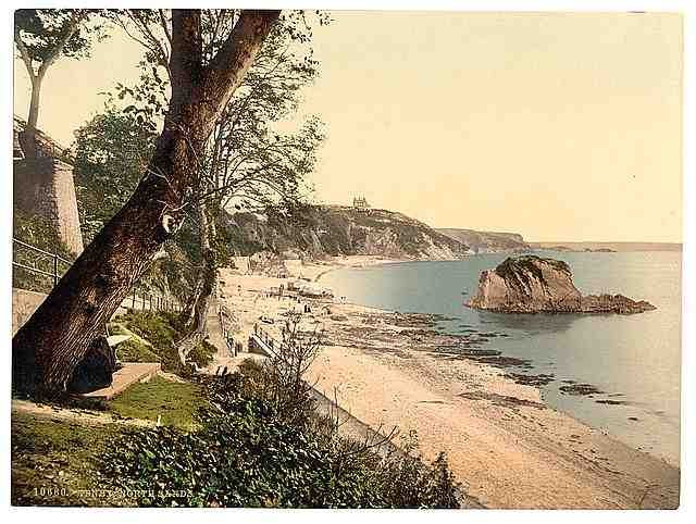 Vintage North sands Tenby A4 Photo Print