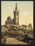 Vintage Notre Dame de la Garde II Marseilles A4 Photo Print