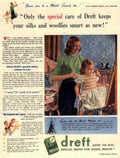 Vintage Nursery Dress 1950s Vintage Retro Advert Poster