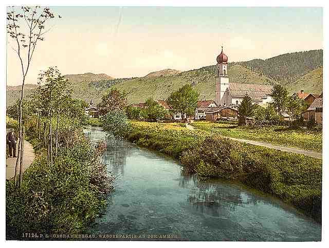Vintage Oberammergau I Upper Bavaria A4 Photo Print