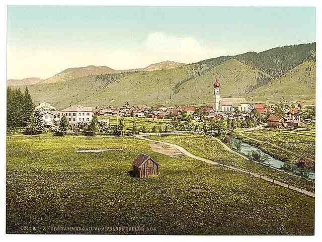 Vintage Oberammergau III Upper Bavaria A4 Photo Print