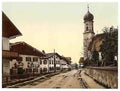 Vintage Oberammergau general view Upper Bavaria A4 Photo Print
