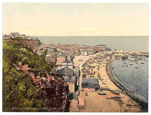 Vintage Oberland and Unterland Helgoland A4 Photo Print