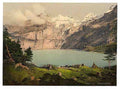 Vintage Oeschinensee Bernese Oberland A4 Photo Print