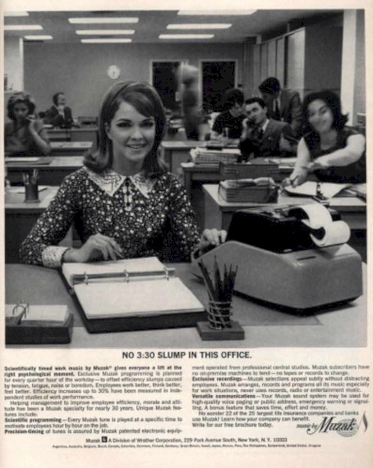 Vintage Office Music 1960s Vintage Retro Advert