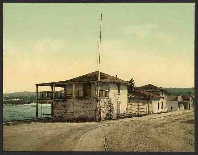 Vintage Old Custom House Monterey Cal A4 Photo Print