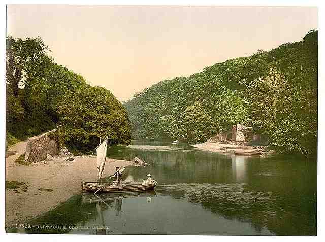 Vintage Old Mill Creek I Dartmouth A4 Photo Print