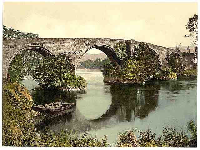 Vintage Old bridge Stirling A4 Photo Print