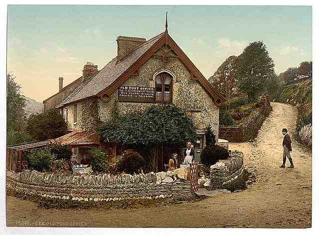 Vintage Old post office Lee Devon A4 Photo Print