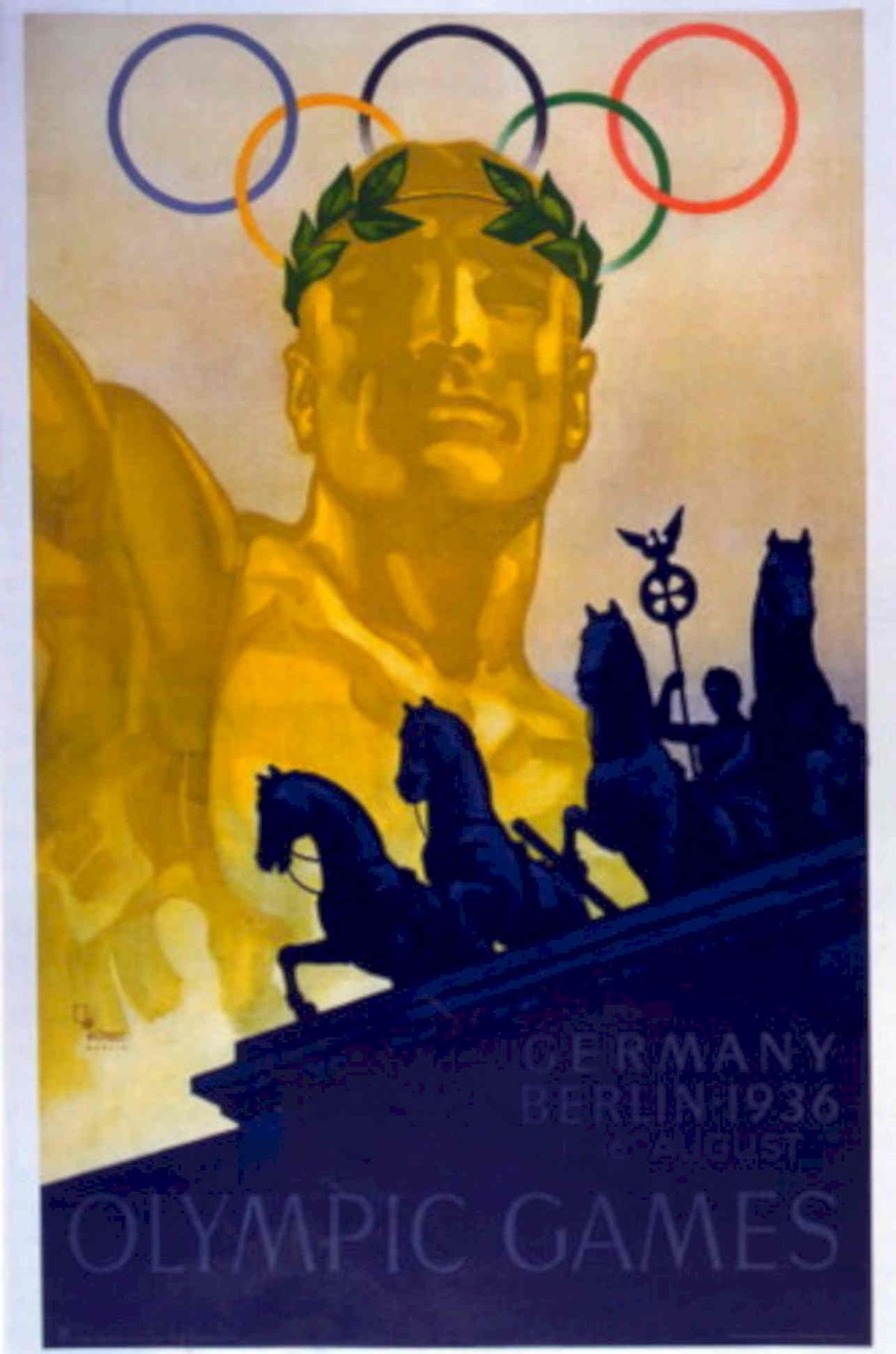 Vintage Olympic Berlin 1930s Vintage Retro Advert Poster