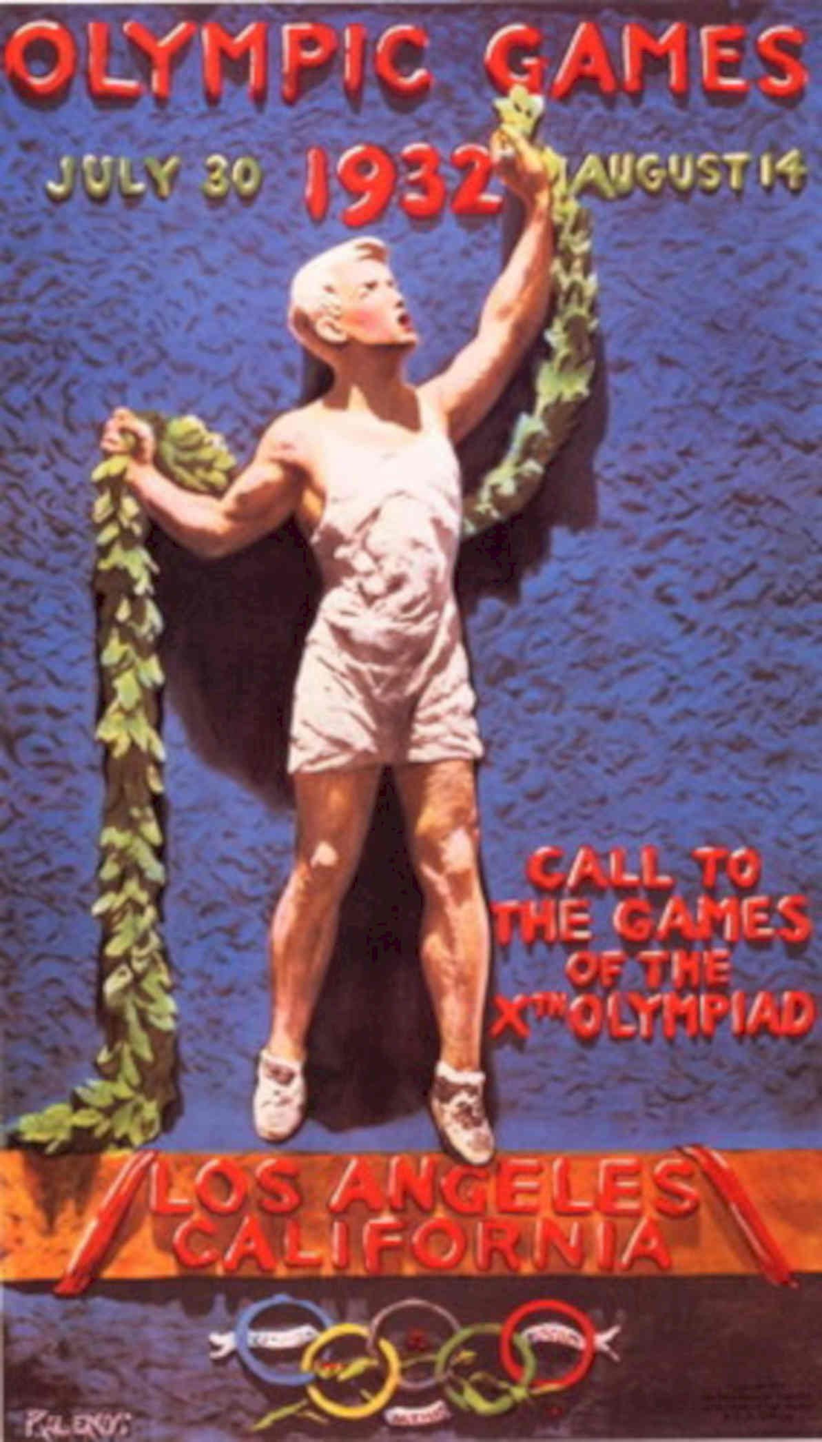 Vintage Olympic Games 2 1930s Vintage Retro Advert Poster