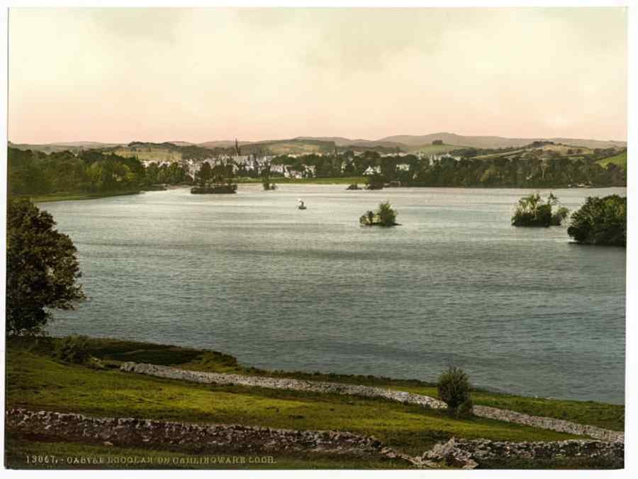 Vintage On Carlingwark Loch Castle Douglas Scotland A4 Photo Print