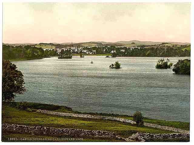 Vintage On Carlingwark Loch Castle Douglas A4 Photo Print