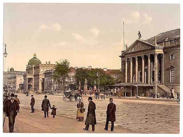 Vintage Opera Place Berlin A4 Photo Print