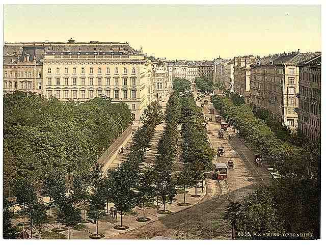 Vintage Opernring Vienna A4 Photo Print