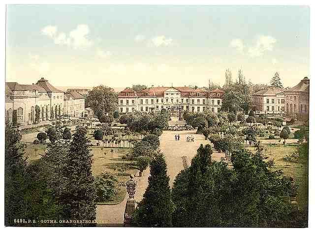 Vintage Orangery Garden Gotha Thuringia A4 Photo Print