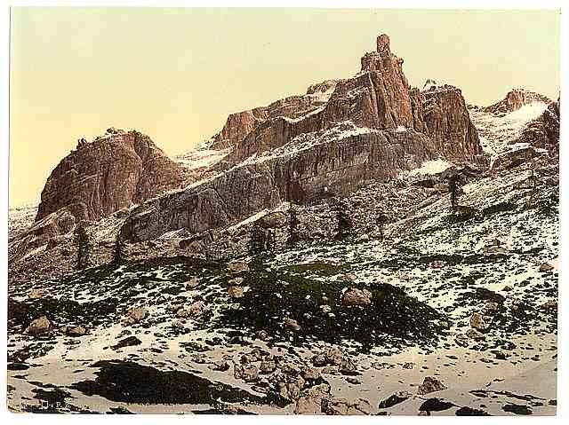 Vintage Ortler Group Campanil Tuckett Tyrol A4 Photo Print