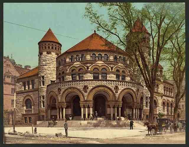 Vintage Osborn Hall Yale College A4 Photo Print