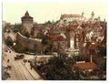 Vintage Panorama Nuremberg Bavaria A4 Photo Print