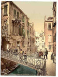Vintage Paradise Bridge Venice A4 Photo Print
