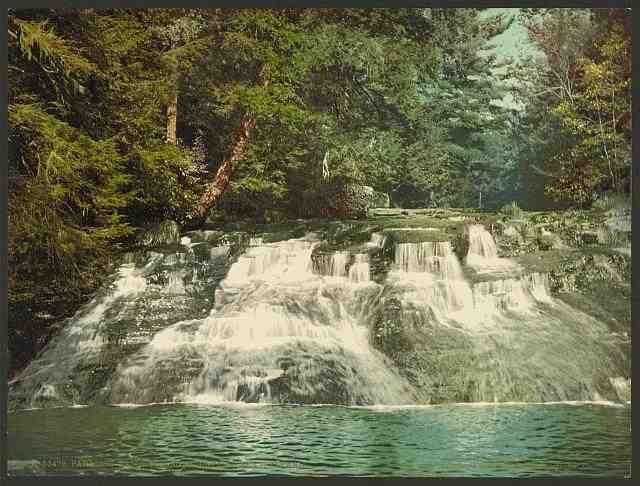 Vintage Paradise Falls Pocono Mountains Pennsylvania A4 Photo Print