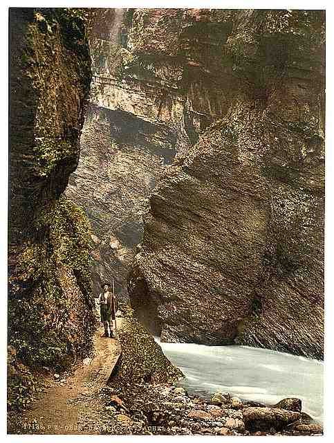 Vintage Partenachklamm I Upper Bavaria A4 Photo Print