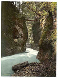 Vintage Partenachklamm II Upper Bavaria A4 Photo Print