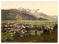 Vintage Partenkirchen general view I Upper Bavaria A4 Photo Print