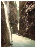 Vintage Partnachklamm general view Upper Bavaria A4 Photo Print