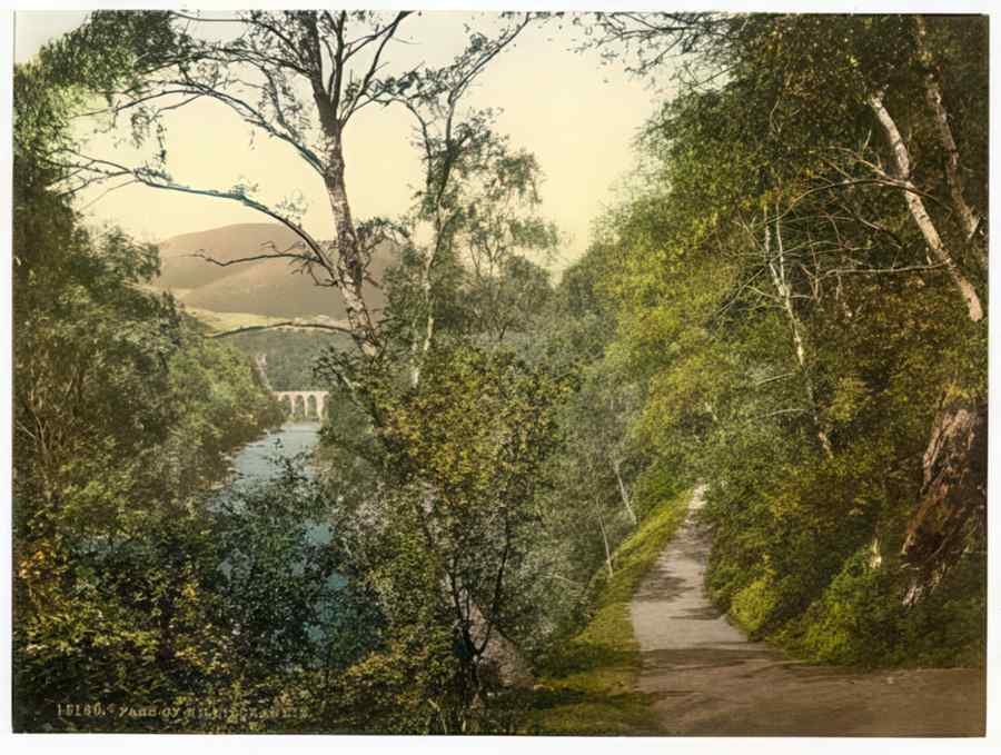 Vintage Pass Of Killiecrankie Queens View Scotland A4 Photo Print