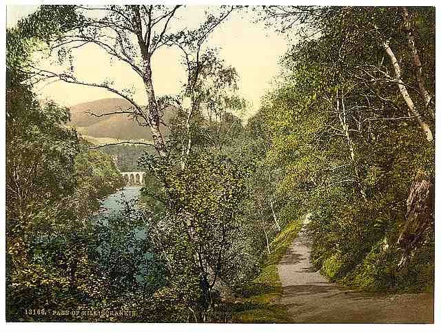 Vintage Pass of Killiecrankie Queens View I A4 Photo Print