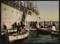 Vintage Passengers disembarking Algiers A4 Photo Print