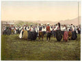 Vintage Peasants dancing Bosnia A4 Photo Print