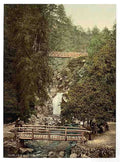 Vintage Peel Glen Helen Waterfall Isle of Man A4 Photo Print