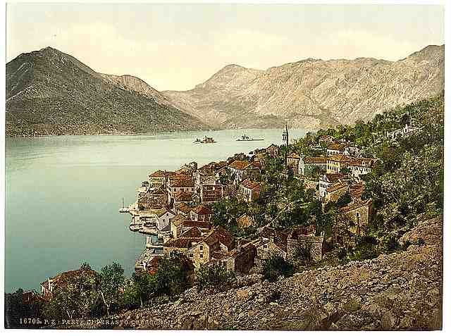 Vintage Perasto Dalmatia A4 Photo Print