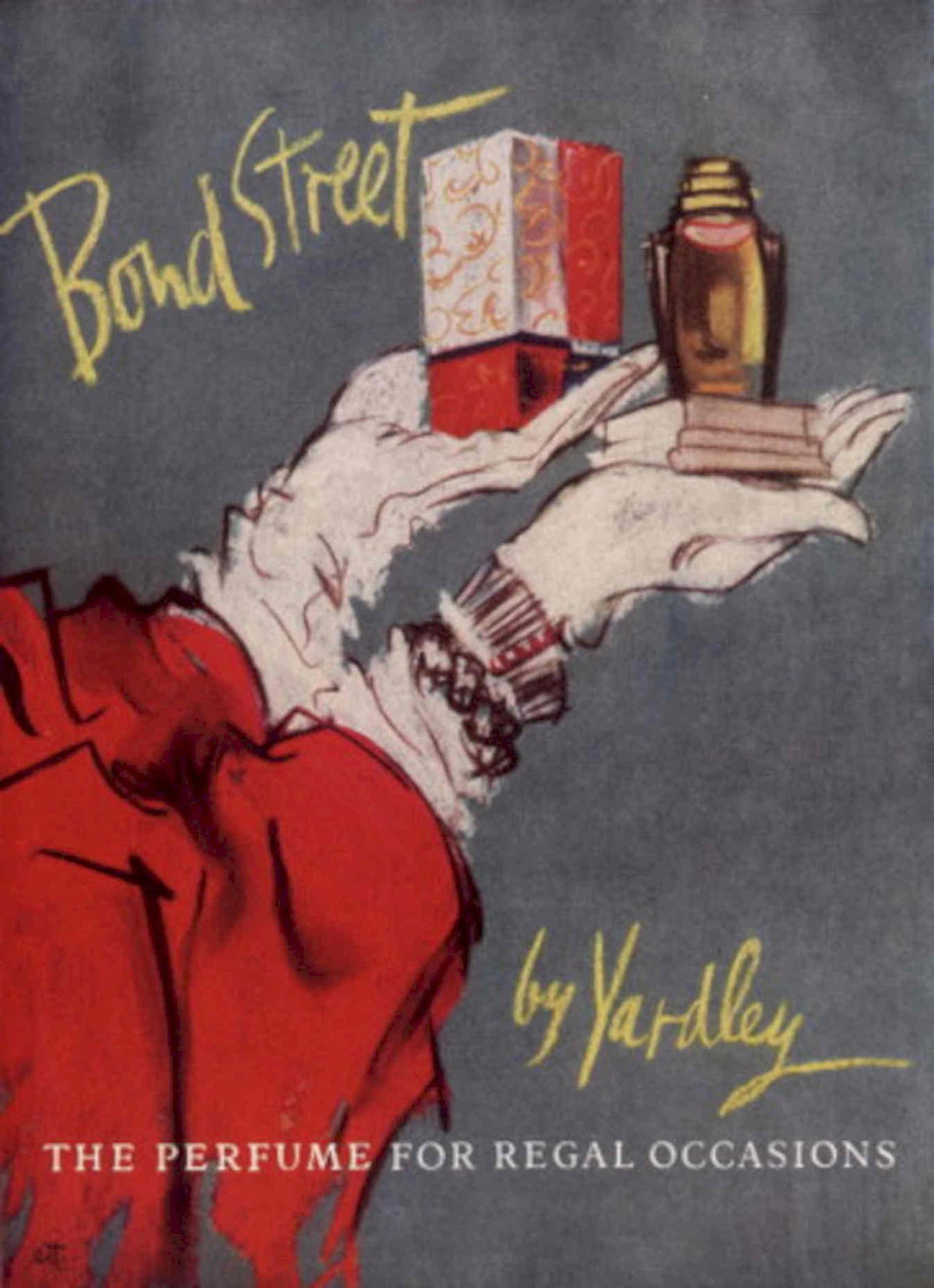 Vintage Perfume Bottle 1950s Vintage Retro Advert Poster