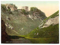 Vintage Peveril Castle Castleton Derbyshire A4 Photo Print