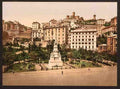 Vintage Piazza Acquaverde Green Water Plaza Genoa A4 Photo Print